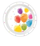 Sparkling Balloons - Reusable Plate 20 cm. - 94169