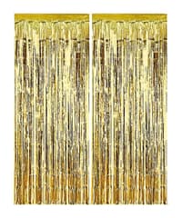 Streamers and Curtains - Gold Curtains 1x2 m. - 94600