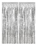 Streamers - Curtains - Bubbles - Silver Curtains 1x2 m. - 94601