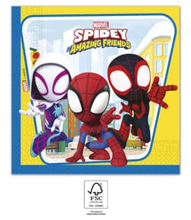 Marvel's Spidey and his amazing friends - Two-Ply Paper Napkins 33x33 cm. FSC - 94878