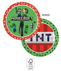 Minecraft Party - FSC Paper Plates Next Generation Large 23cm - 95441