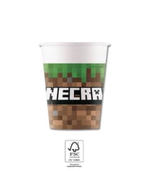 Minecraft Party - FSC Paper Cups 200 ml - 95442