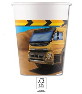 Decorata Construction - Paper Cups 200 ml. FSC - 95469