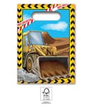 Decorata Construction - Paper Party Bags 22 cm. FSC - 95480