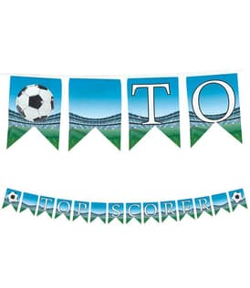 Decorata Soccer Fans - Reusable Textile Party Letter Banner - 95577