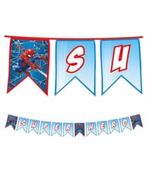 Spider-Man Crime Fighter - Reusable Party Textile Letter Banner - 95589