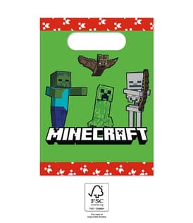 Minecraft Party - FSC Paper Party Bags - 95659