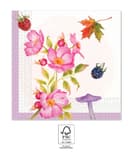 Glass Carafe Sets - Wild Berry - Minu FSC 3-Ply Paper Napkins 33x33cm - 95702