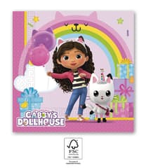 Gabby's Dollhouse - FSC Two-Ply Paper Napkins 33x33cm - 95757