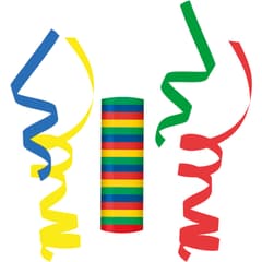 Streamers - Streamers (4 Colours mixed: Blue, Yellow, Green, Red) - 89834