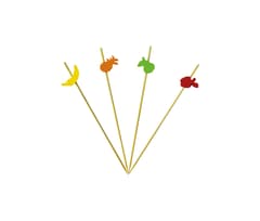 Decorata™ Wooden Products - Decorated Toothpicks "Fruits" - 82531