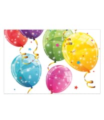 Kokliko Sparkling Balloons - Plastic Tablecover 120x180cm - 88151