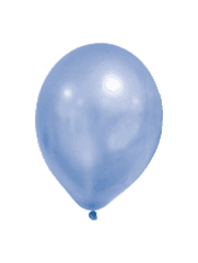 Latex Balloons - Metallic Pastel Balloons Blue - 90337