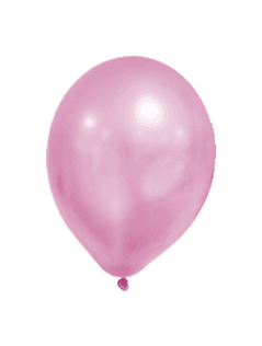 Latex Balloons - Metallic Pastel Balloons Pink - 90338