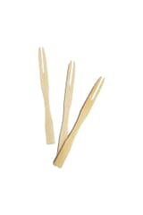 Decorata™ Wooden Products - Bamboo Mini Forks - 90802