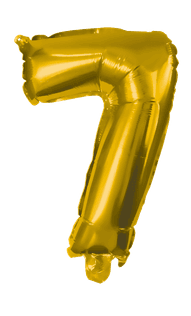 Numeral Foil Balloons - 85 cm Gold Foil Balloon No. 7 - 91191
