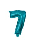 Numeral Foil Balloons - 32 cm Blue Foil Balloon No. 7 - 91226