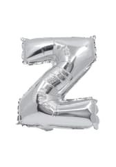 Letter Foil Balloons - Silver Foil Balloon Letter Z - 91275