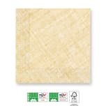 Decorata Solid Color - Home & Industrial Compostable Yellow Three-Ply Napkins FSC - 91495