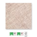 Solid Color - Home & Industrial Compostable Brown Three-Ply Napkins FSC - 91502