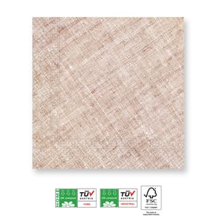 Decorata Solid Color - Home & Industrial Compostable Brown Three-Ply Napkins FSC - 91502
