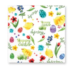 Seasonal Napkin Designs - Spring Easter 3-ply Paper Napkins 33X33cm. - 92354