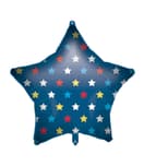 Standard & Shaped Foil Balloons - "Blue Star" Foil Balloon 46 cm - 92420