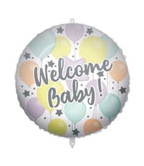 Standard & Shaped Foil Balloons - "Welcome Baby" Foil Balloon 46 cm - 92440