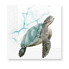 Decorata Everyday Napkin Designs - 3-ply Paper Napkins 33X33cm. Turtle - 92722