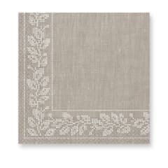 Everyday Napkin Designs - 3-ply Paper Napkins 33X33cm. Brown Fabric - 92906