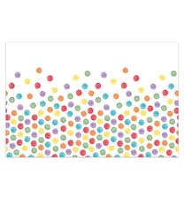 Decorata Multiwater Color Dots - Plastic Tablecover 120x180 cm. - 93042