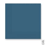 Decorata Solid Color - Blue Three-Ply Paper Napkins 33x33 FSC - 93052