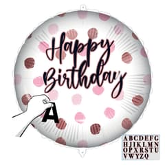 Standard & Shaped Foil Balloons - "Happy Birthday" Pink Balloon - 93185