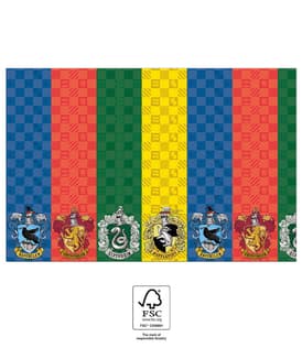 Harry Potter Hogwarts Houses - Paper Tablecover 120x180 cm. FSC. - 93367