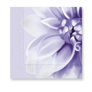 Decorata Everyday Napkin Designs - 3-ply Paper Napkins 33X33cm. Purple Dahlia - 93594