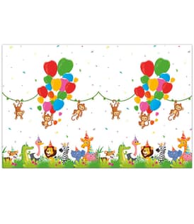 Decorata Jungle Balloons - Plastic Tablecover 120x180 cm. - 93783
