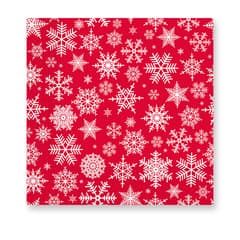 Seasonal Napkin Designs - Snowflakes 3-ply Paper Napkins 33X33cm. - 94211