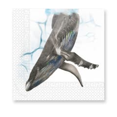 Everyday Napkin Designs - 3-ply Paper Napkins 33X33cm. Whale - 94680
