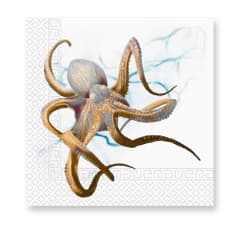 Everyday Napkin Designs - 3-ply Paper Napkins 33X33cm. Octopus - 94681