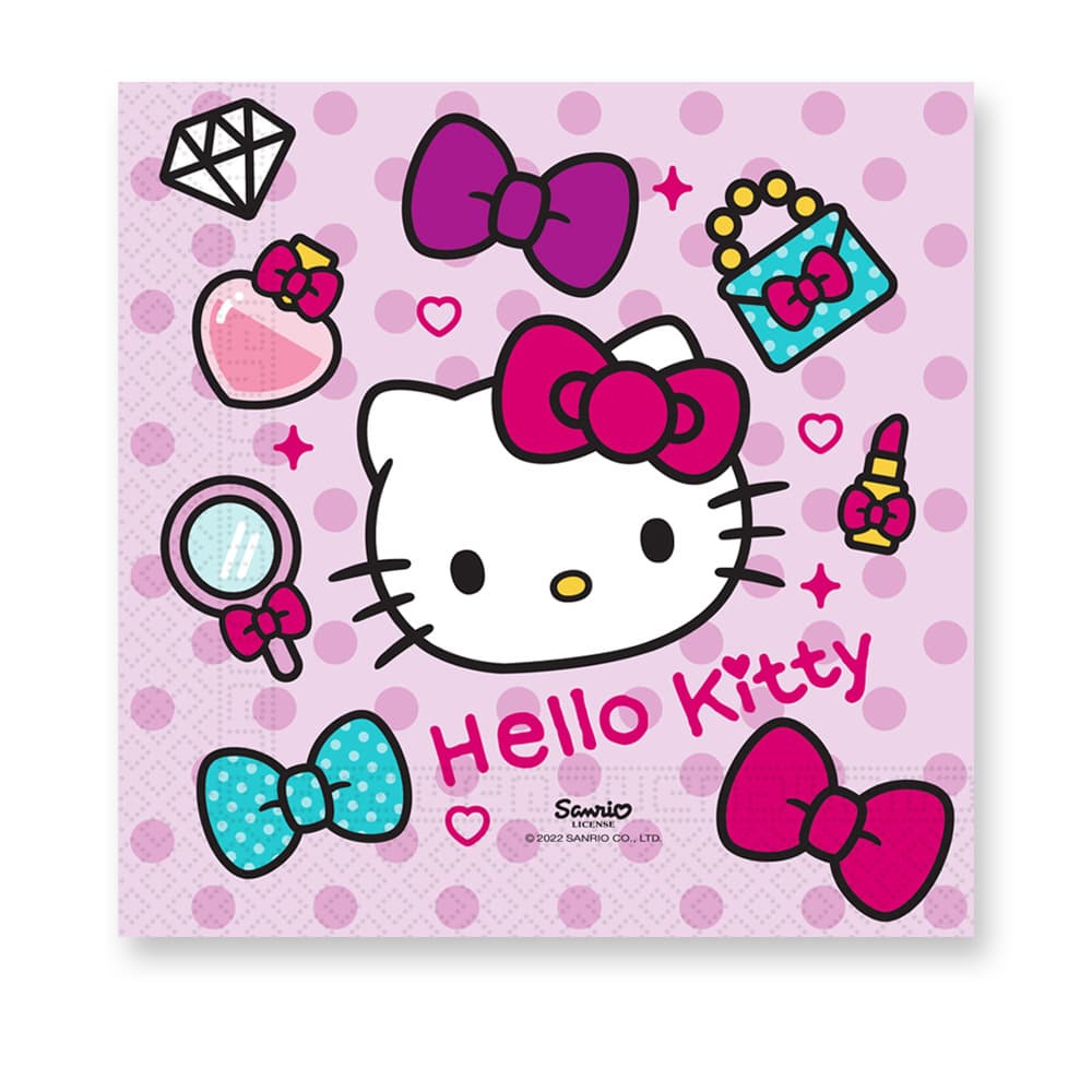 Hello Kitty FSC Two-Ply Paper Napkins 33X33cm| PROCOS