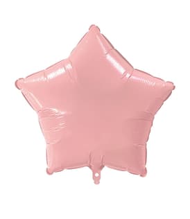 Standard & Shaped Foil Balloons - "Pink Pastel Star" Foil Balloon 46cm - 94821
