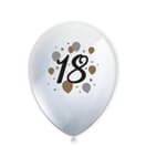 Decorata Milestone - Printed Latex Balloons "18" - 95619