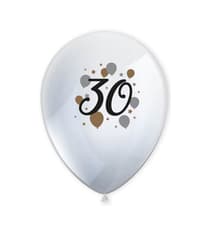 Decorata Milestone - Printed Latex Balloons "30" - 95622