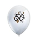 Decorata Milestone - Printed Latex Balloons "50" - 95624
