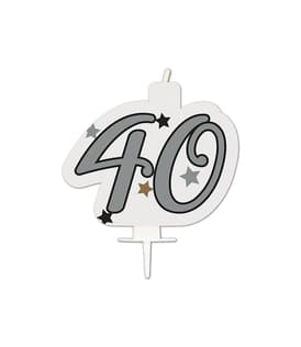 Decorata Milestone - Birthday Candle "40" - 95631