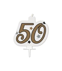 Decorata Milestone - Birthday Candle "50" - 95632