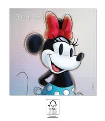 Disney's 100th Anniversary - FSC Two-Ply Paper Napkins 33x33cm "Minnie" - 95674