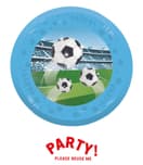 Decorata Soccer Fans - Party Reusable Plate 21cm 4pcs - 96749