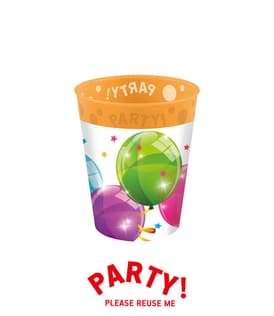 Kokliko Sparkling Balloons - Party Reusable Cup 250ml - 95686