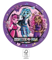 Monsters High "Best Students" - FSC Paper Plates Next Generation Large 23cm - 95704